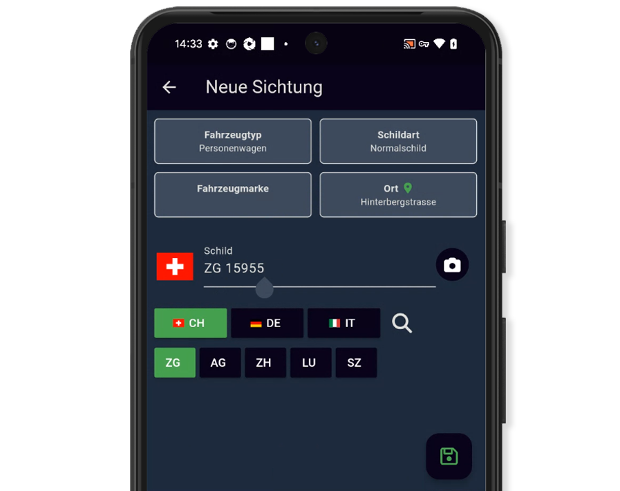 om NaPaCheck Sichtungen
