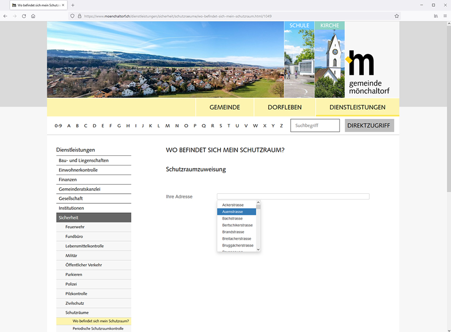 om Schutzraumauskunft Corporate Design